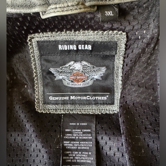 Harley-Davidson Men's Spencer Reflective Black Leather Jacket - Picture 7 of 7